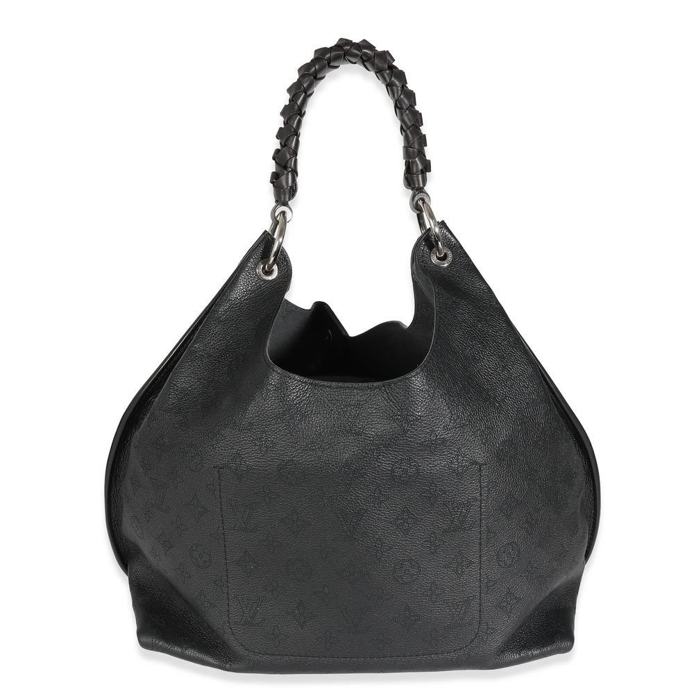 Louis Vuitton Black Monogram Mahina Carmel Hobo - Picture 2 of 7